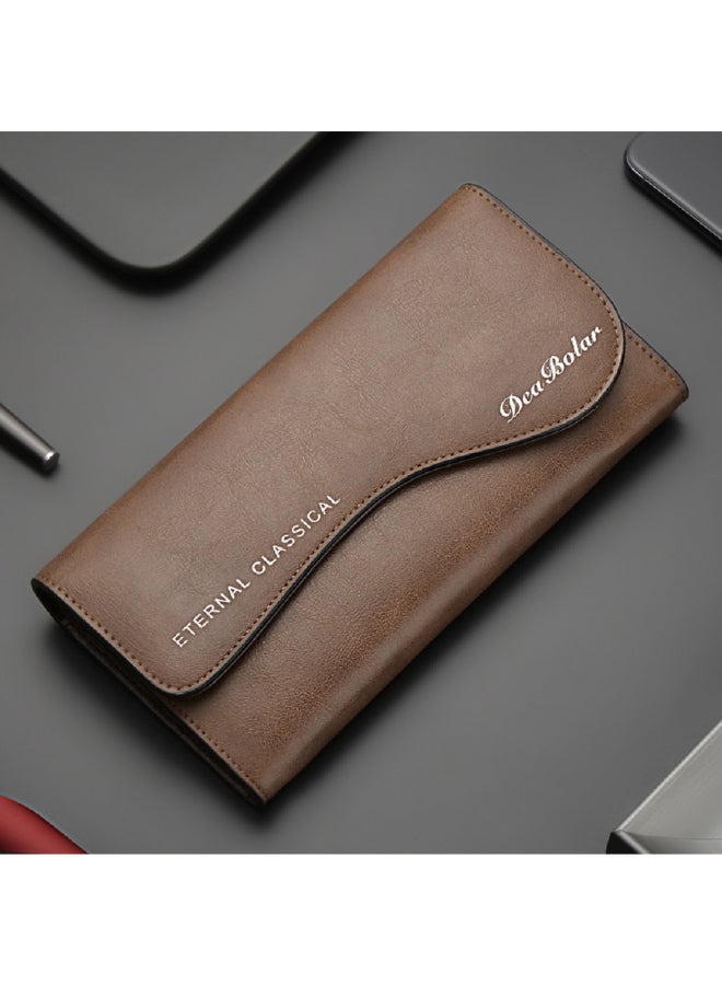 Deabolar Comfortable And Stylish Long Wallet Brown - Image 2